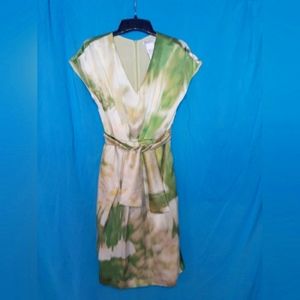 MaxMara 100% Silk Watercolour Dress